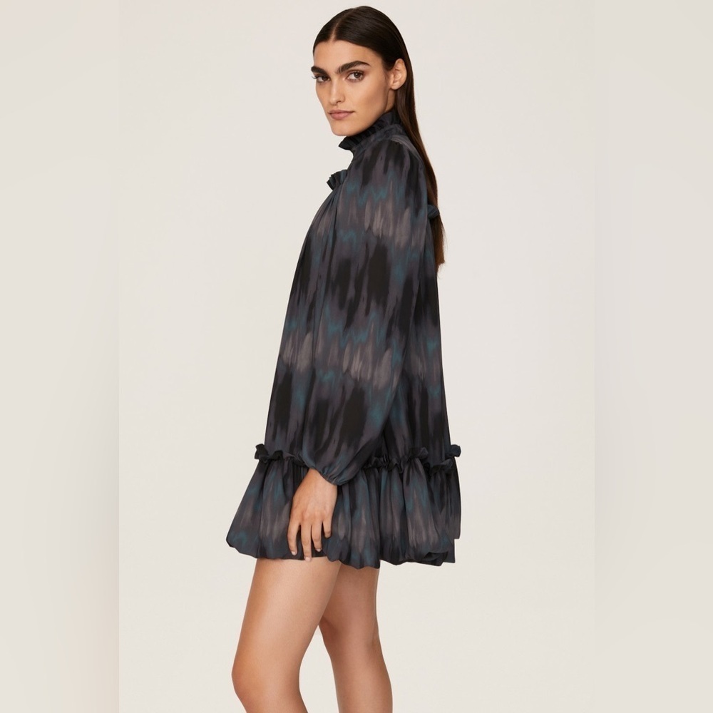 TOCCIN X RTR Retro Babydoll Tie-Dye Bubble Hem Ruffle Boho Dress |Size XS/S| - Picture 4 of 9